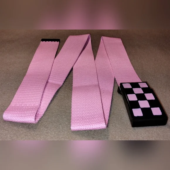 Pink Checkered Belt - Picture 1 of 4